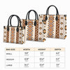 Personalized Leather Handbag for Women - Design Patten Boho Aztec Style LB04