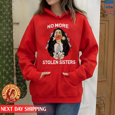 MMIW For My Sisters I Wear Red, No More Stolen Sisters, Woman Red Hand Unisex T-Shirt/Hoodie/Sweatshirt