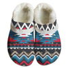 Unisex Pattern Fleece Clog Shoes For Women and Men Native American Style