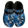 Unisex Pattern Fleece Clog Shoes For Women and Men Native American Style