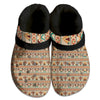 Fleece Unisex Pattern Clog Shoes For Women and Men Native American Style