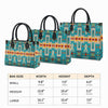 Turquoise Tribe Leather Handbag WCS001