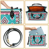 Ethnic Geometric Pink Pattern Leather Handbag WCS003