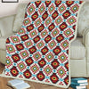 Native American Style Brown Pattern Soft And Warm Fleece Blanket