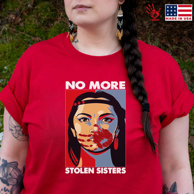 MMIW No More Stolen Sisters Red Hand Unisex Hoodie/Sweatshirt/T-Shirt 019