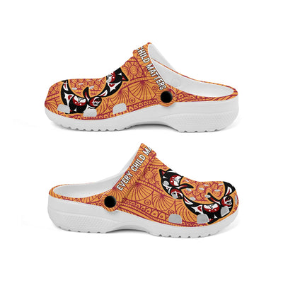 Native Pattern Clog Shoes For Adult and Kid 89249 New