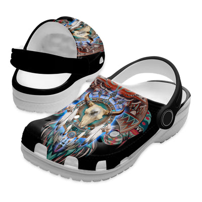 Native Pattern Clog Shoes For Adult and Kid 89208 New