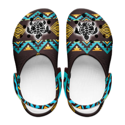 Native Pattern Clog Shoes For Adult and Kid 89207 New