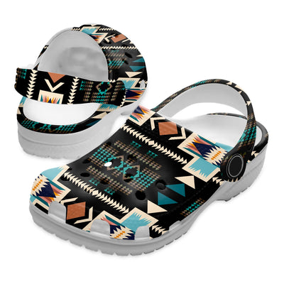 Native Pattern Clog Shoes For Adult and Kid 89228 New