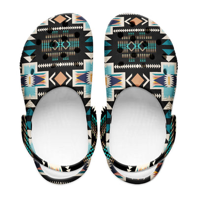 Native Pattern Clog Shoes For Adult and Kid 89228 New