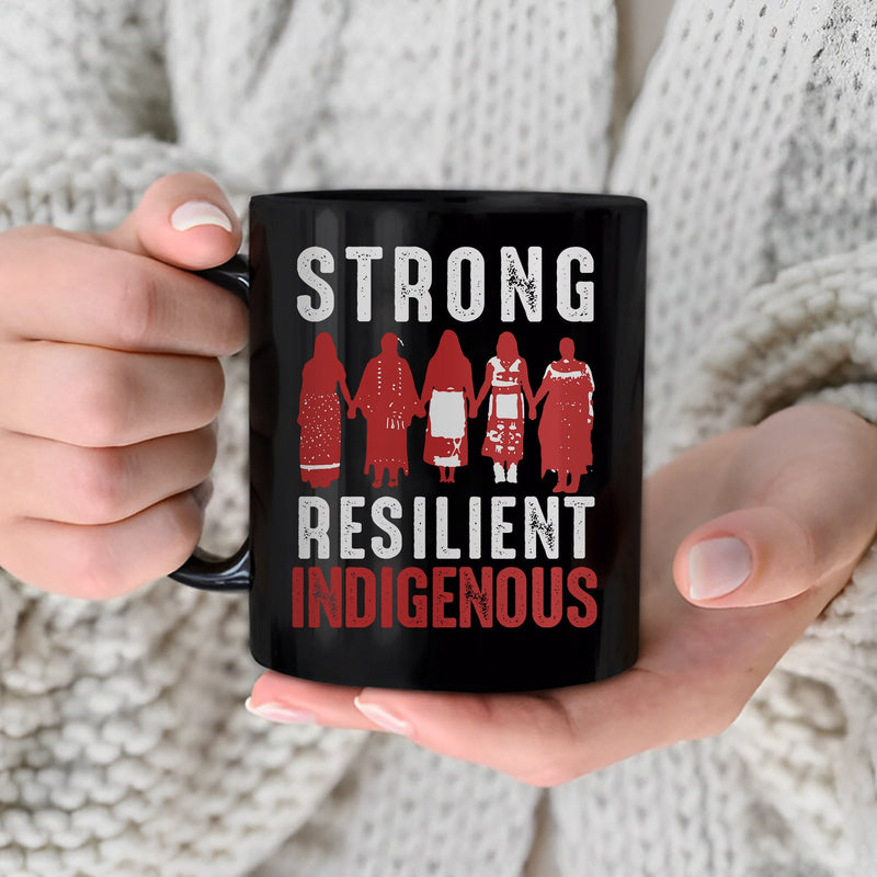 MMIW Strong Resilient Indigenous Woman Women Together Ceramic Coffee Mug