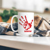 MMIW I Wear Red, No More Stolen Sisters Red Hand Ceramic Coffee Mug