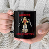 MMIW For My Sisters I Wear Red, No More Stolen Sisters, Woman Red Hand Ceramic Coffee Mug