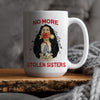 MMIW For My Sisters I Wear Red, No More Stolen Sisters, Woman Red Hand Ceramic Coffee Mug