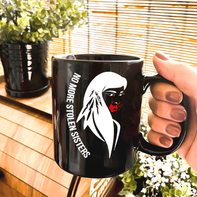 MMIW No More Stolen Sisters Indigenous Women Ceramic Coffee Mug