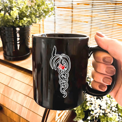 MMIW I Wear Red For My Sister, No More Stolen Sisters Red Hand Ceramic Coffee Mug