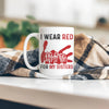 MMIW I Wear Red For My Sister Red Hand Women Together Ceramic Coffee Mug