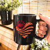 MMIW I Wear Red For My Sister Red Hand Together Heart Ceramic Coffee Mug