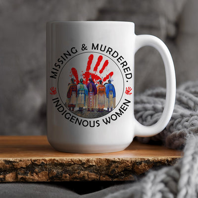 MMIW Red Hand Women Together Mug