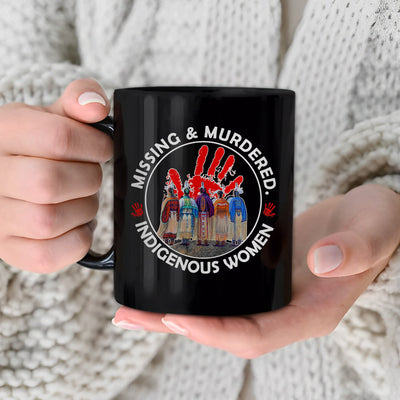 MMIW Red Hand Women Together Mug