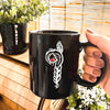 MMIW Red Hand Black Hair Indigenous Women Mug