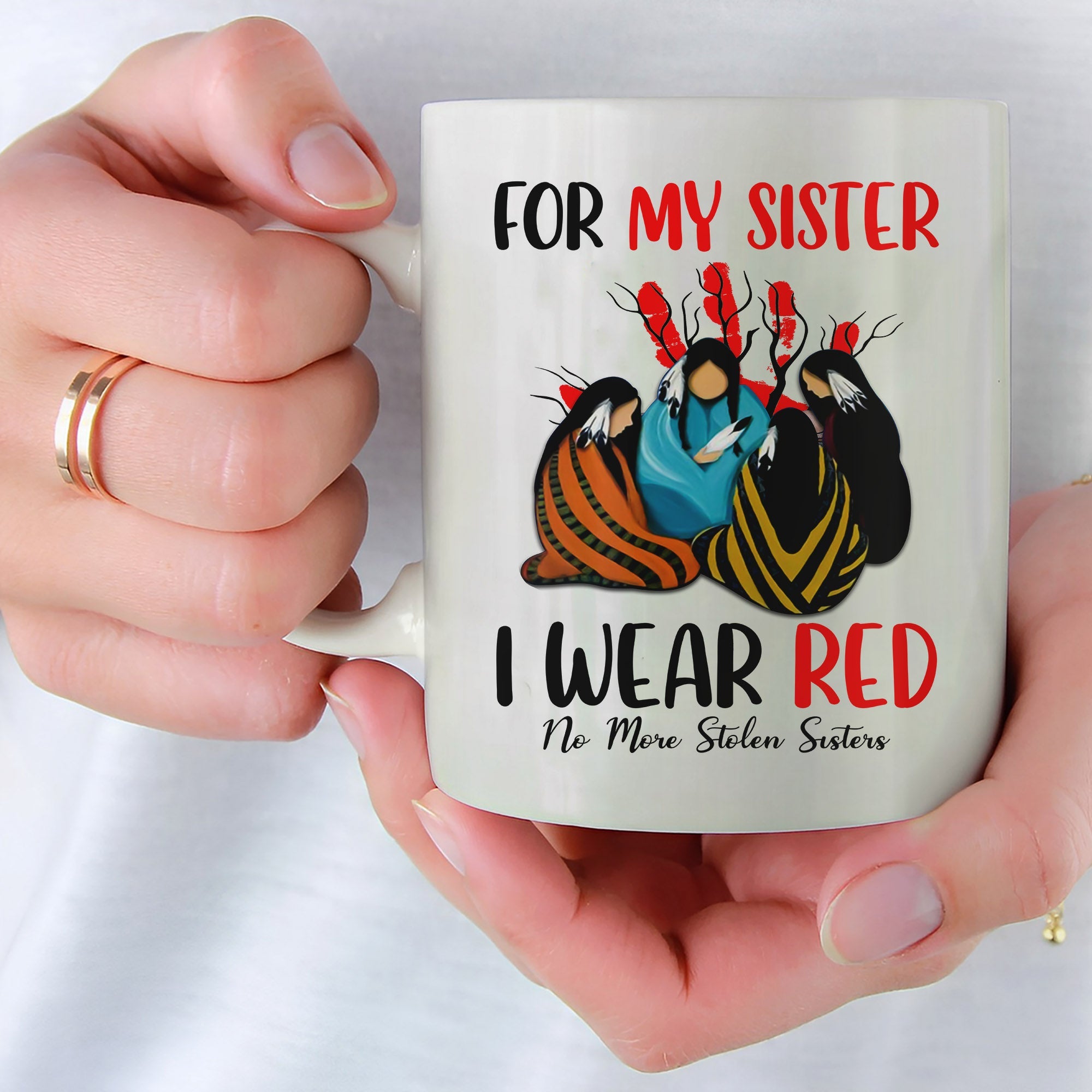 MMIW For My Sisters I Wear Red  No More Sister Stolen Shirt