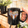 MMIW Women Together Feather Heart White Black Ceramic Coffee Mug