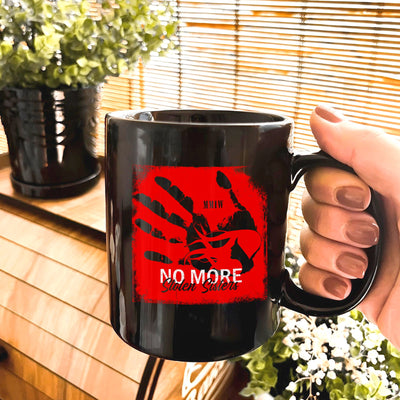 MMIW  No More Stolen Sisters Red Hand Ceramic Coffee Mug