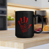 MMIW Protect Native Women Red Hand Ceramic Coffee Mug