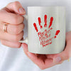 MMIW Protect Native Women Red Hand Ceramic Coffee Mug