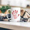 MMIW Protect Native Women Red Hand Ceramic Coffee Mug