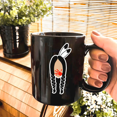 MMIW No More Stolen Sister Red Hand Coffee Mug