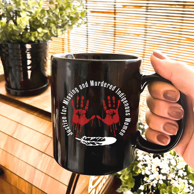 MMIW Justice For MMIW Red Hands Coffee Mug