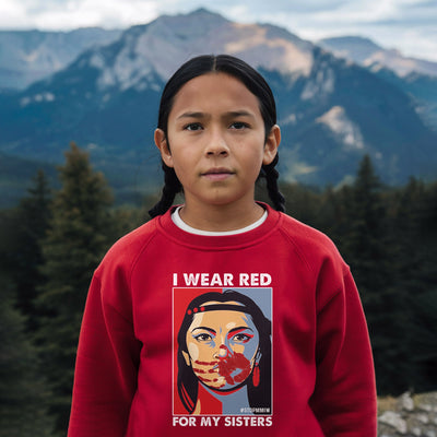 MMIW I Wear Red For My Sister Woman Red Hand All Sizes Unisex T-Shirt/Hoodie/Sweatshirt