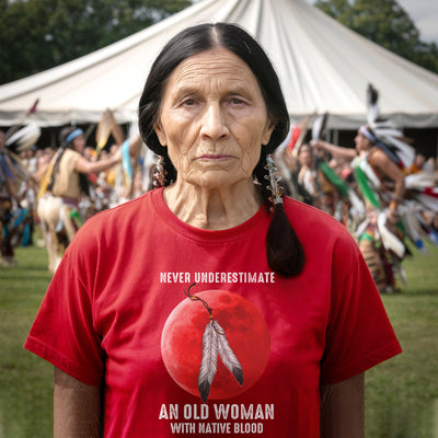 MMIW Never Underestimate An Old Woman With Native Blood Unisex T-Shirt/Hoodie/Sweatshirt