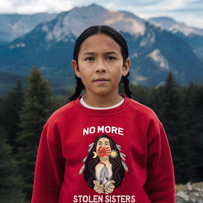 MMIW For My Sisters I Wear Red, No More Stolen Sisters, Woman Red Hand Unisex T-Shirt/Hoodie/Sweatshirt