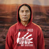 MMIW I Wear Red For My Sister Red Hand Unisex Hoodie/Sweatshirt/T-Shirt