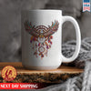 Native Amerrican Eagle Feather Native Ceramic Coffee Mug