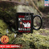 Native American Freemdom I Not Free My Ancesiry Paid For It Navajo Code Talkers Native Ceramic Coffee Mug