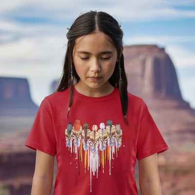 Native American Women Feather Heart Unisex Hoodie/Sweatshirt/T-Shirt 122