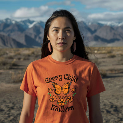 Every Child Matters Native Orange Butterfly Native American Unisex T-Shirt/Hoodie/Sweatshirt