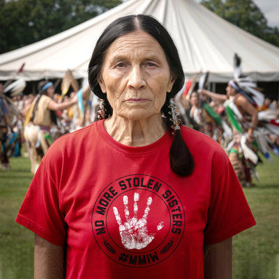 MMIW Awareness Indigenous Circle Red Hand Unisex T-Shirt/Hoodie/Sweatshirt