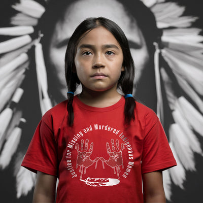 MMIW Awareness Justice For MMIW Red Hands Unisex T-Shirt/Hoodie/Sweatshirt