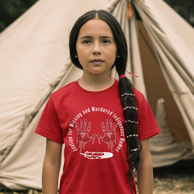 MMIW Awareness Justice For MMIW Red Hands Unisex T-Shirt/Hoodie/Sweatshirt