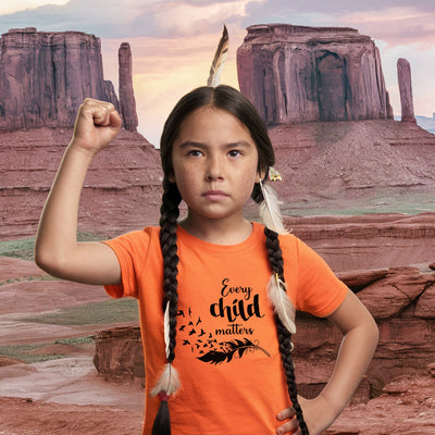 Every Child Matters Black Feather For Orange Day Native American Unisex T-Shirt/Hoodie/Sweatshirt