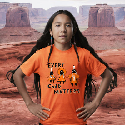 Every Child Matters Three Children Together Wear Orange Day Unisex T-Shirt/Hoodie/Sweatshirt