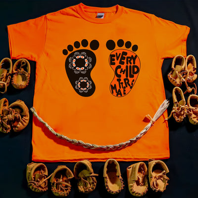 Every Child Matters Foot Black And Orange Together Unisex T-Shirt/Hoodie/Sweatshirt