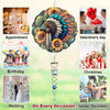 [COMBO 3 ] Colorful Wind Spinner Chief Headdress + Dreamcatcher +Hummingbirds Native American