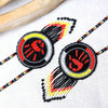 SALE 30% OFF - MMIW Handprint Beaded Choker Necklace Premium Native American Style