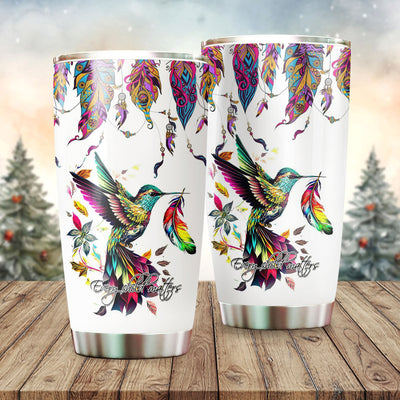 Native American Hummingbird Tumbler Stainless Steel Drinking Cup